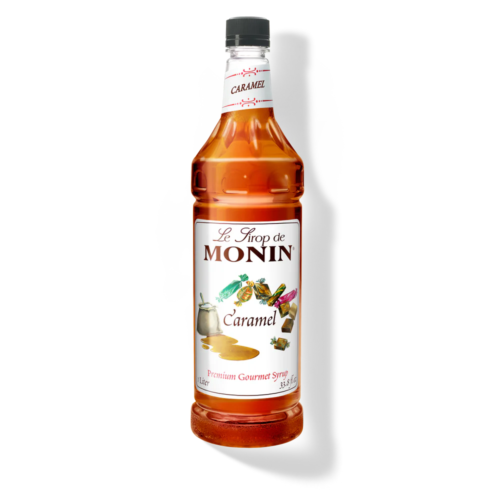 Monin Caramel Syrup, 1L bottle (4/cs)