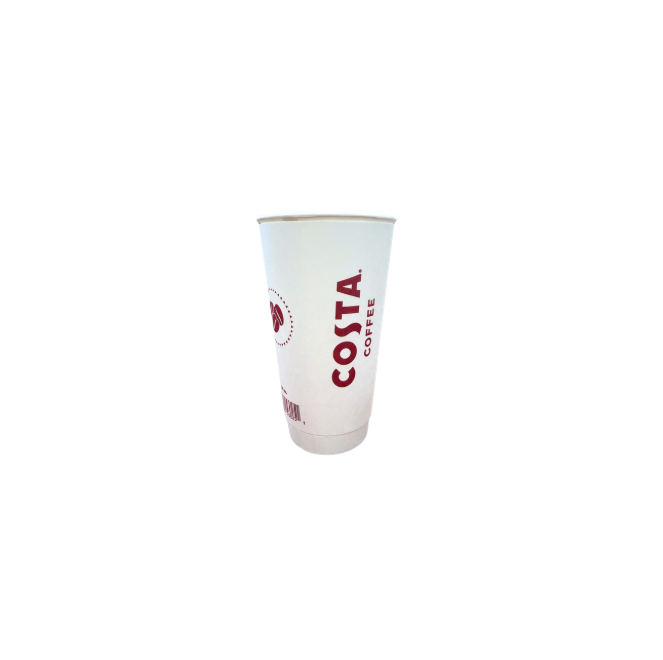 16oz Hold & Go White Cup w/ Barcode; SDR-16W