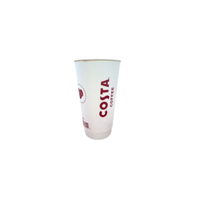 20oz Hold & Go White Cup w/ Barcode; SDR-20W