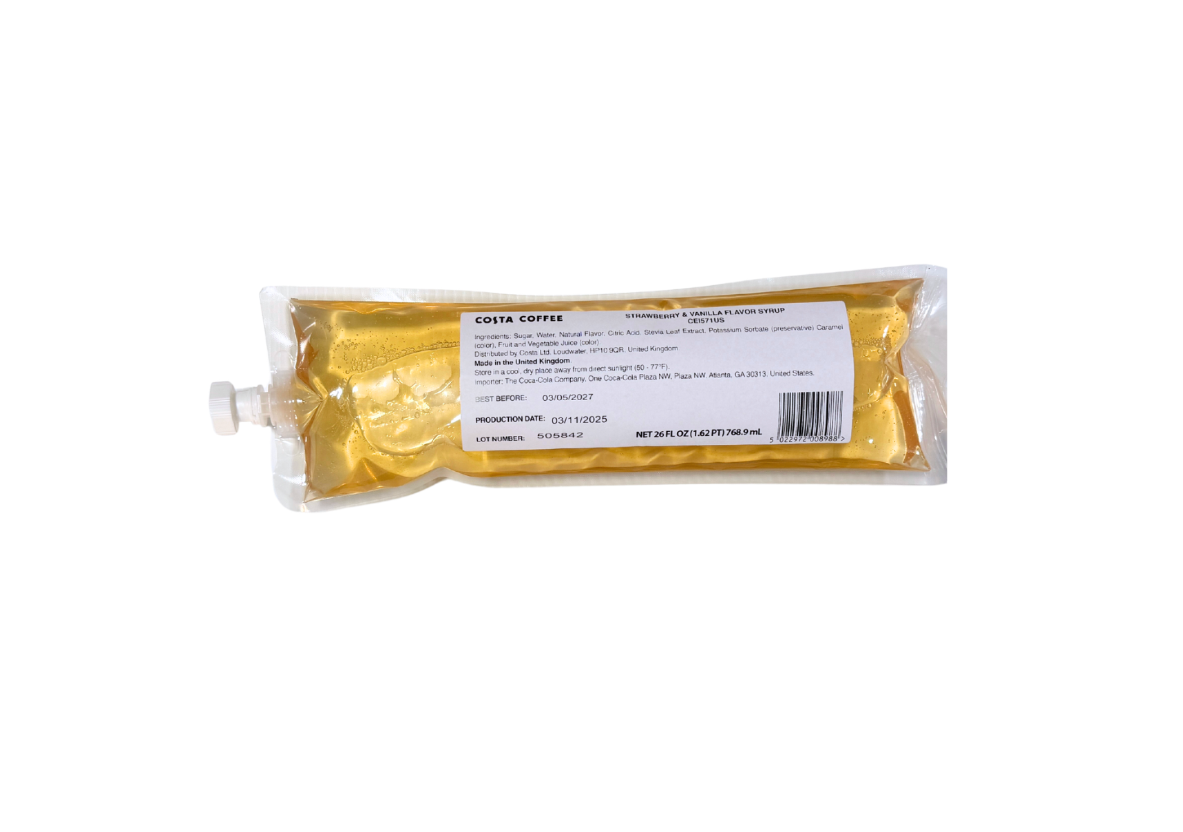 Strawberry Vanilla Syrup; CEI571
