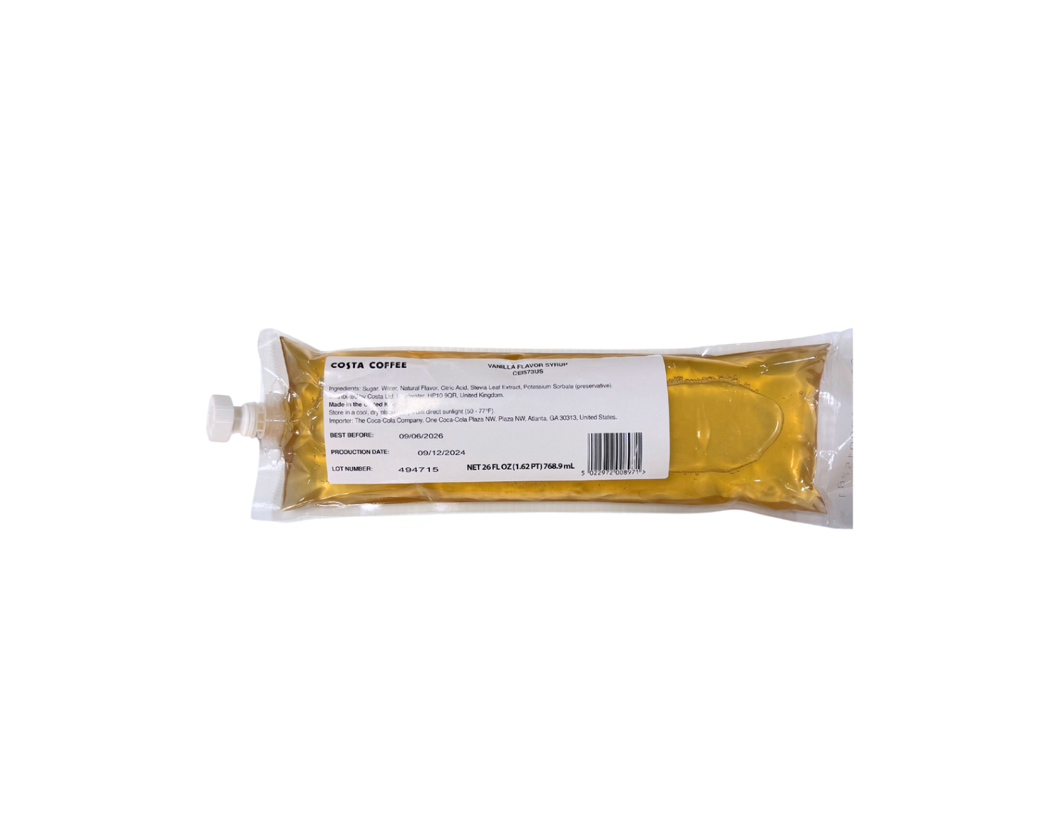 Vanilla Syrup; CEI573US