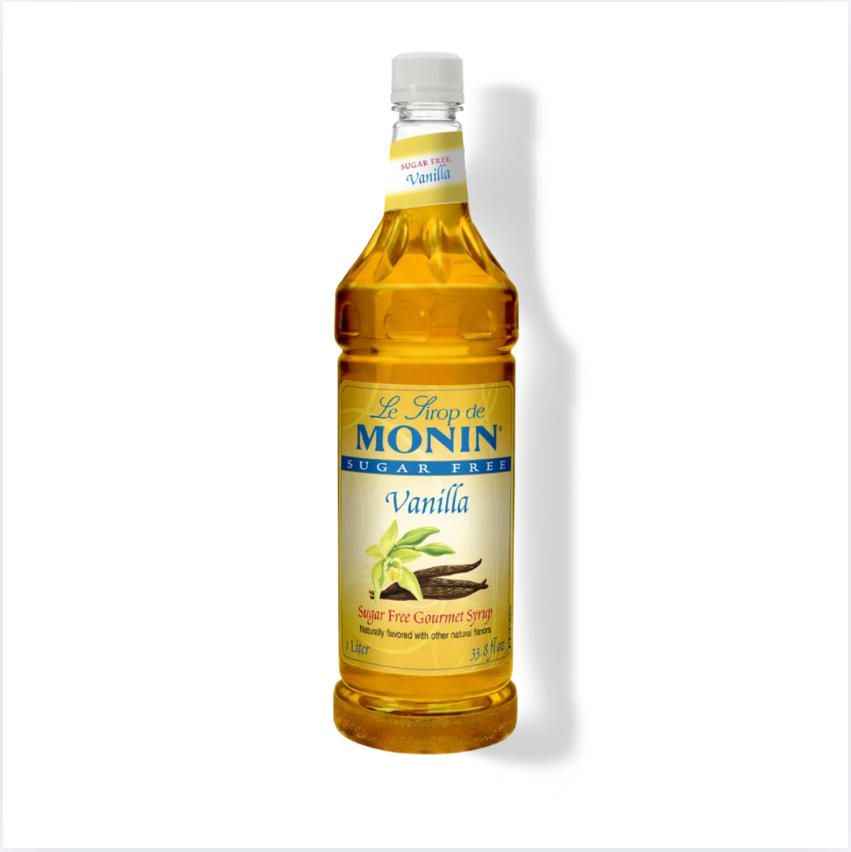 Monin Sugar Free Vanilla Syrup, 1L Bottle