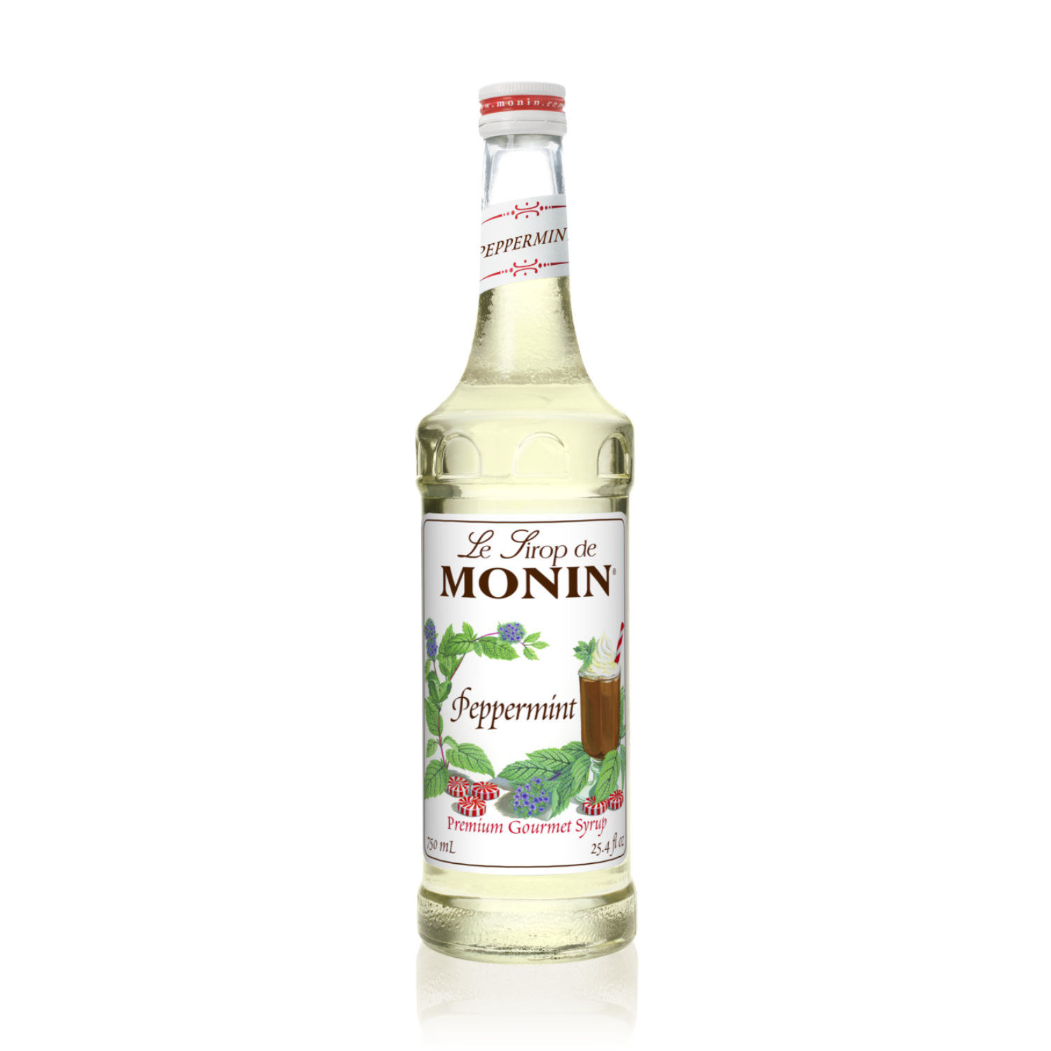 Monin Peppermint Syrup, 750ML (12 count); M-AR050A