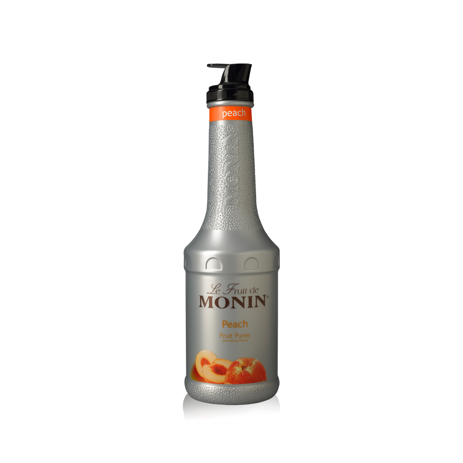 Monin Peach Puree, 1 Liter (4 count); M-RP036F